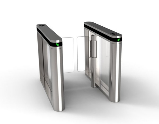 SUS304 Optical Swing Barrier Turnstile ความสูงของเอวอัตโนมัติเต็มรูปแบบสำหรับซูเปอร์มาร์เก็ต