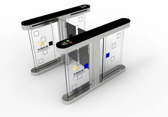 SUS304 Optical Swing Barrier Turnstile Waist Height Full Automatic For Supermarket